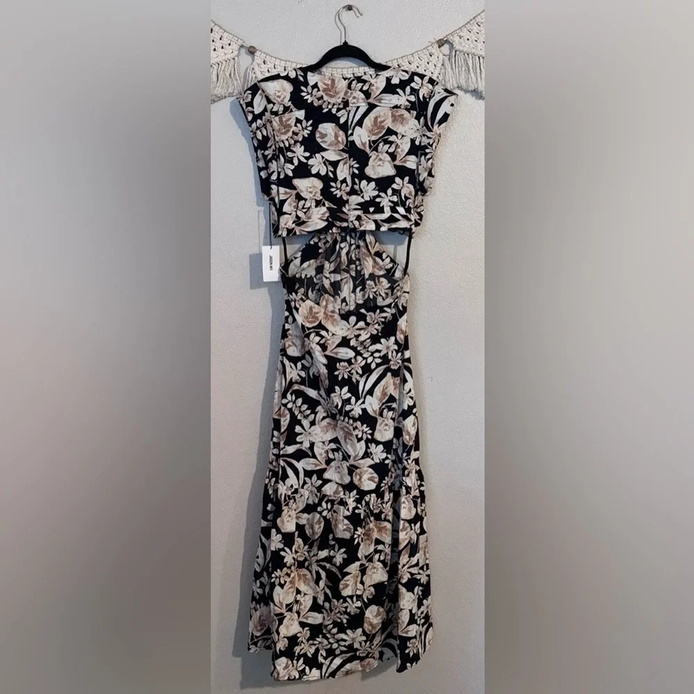 Jason Wu‎ Floral Open Back Maxi Dress